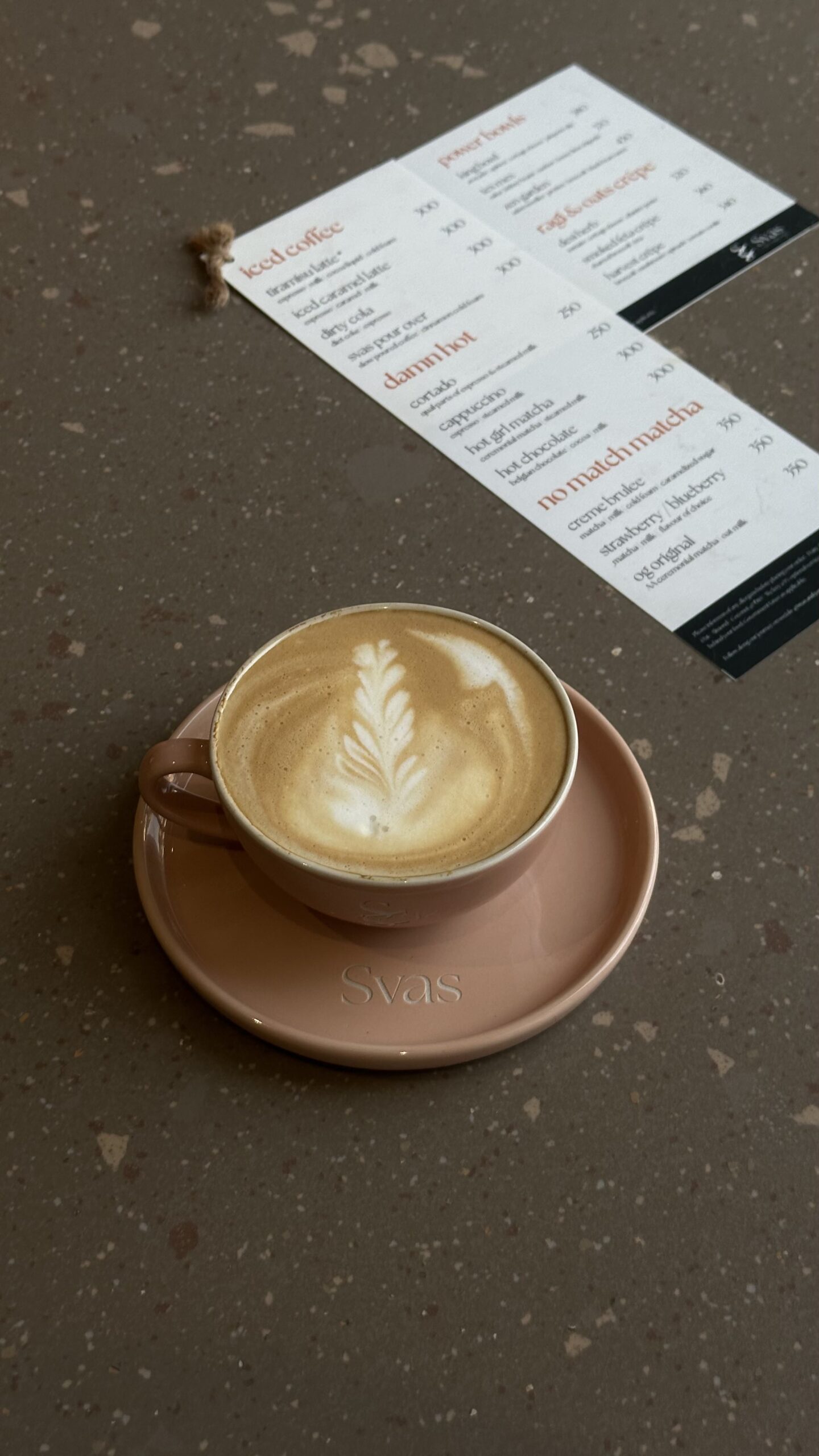Svas Latte coffee
